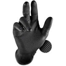Grippaz Nitrilhandschuhe Issaline 246bk Schwarz - S - Schwarze - Grippaz