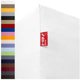 r-up Spannbettlaken Baumwolle-Elasthan 90 x 200 - 100 x 220 cm weiß