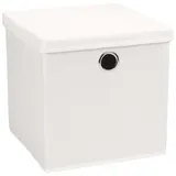 Echtwerk Falt-/Aufbewahrungsbox mit Deckel in Weiß | Gr.: onesize