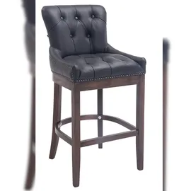 CLP 2er Set Barhocker Lakewood Echtleder schwarz/antik