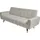 Jahnke Schlafsofa 3-Sitzer Bouclé Off-White