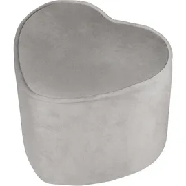 roba Kinderhocker Lil Sofa Herzform grau