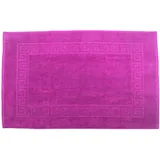 Julie Julsen Badvorleger 70 x 120 cm Premium Qualität 900 gm2 in aktuellen Farben und 4 Größen aus Baumwolle Badematte Badteppich Duschvorleger Design Spirale Pink
