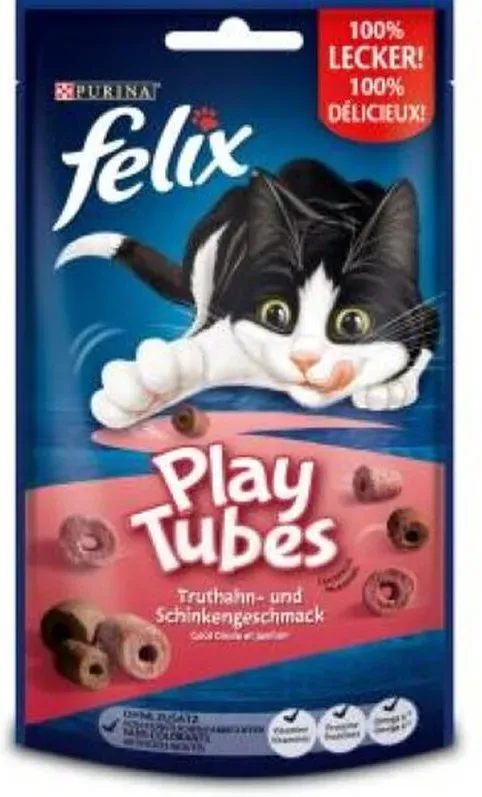 felix Play Tubes Truthahn&Schinken 8 x 50 g