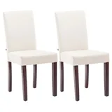 CLP 2er Set Esszimmerstuhl Ina Stoff cappuccino creme