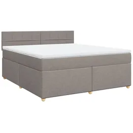 vidaXL Boxspringbett 180 x 200 cm Taupe