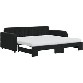 vidaXL Tagesbett 90 x 190 cm Schwarz