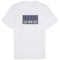 Puma Graphics Moto Sport T-Shirt Herren PUMA White WEISS