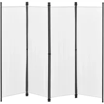 [en.casa] Sichtschutz Stellwand Spanische Wand Weiß