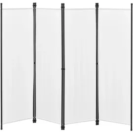 [en.casa] Sichtschutz Stellwand Spanische Wand Weiß