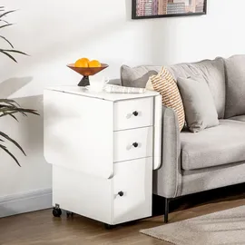 Homcom Klapptisch 120 x 60 x 76,5 cm Weiß