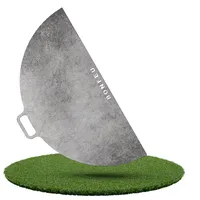 BonFeu Plancha Feuerplatte 1⁄2 Ø60cm - 6mm Dick - Grillplatte Rund - Grillplatte für Feuertonne - Feuerplattengrill - Plancha für Feuerschale - Hochwertiger Stahl
