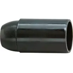 Kopp 211115009 Isolierstoff-Fassung, E14, glatter Mantel, Farbe: schwarz - 10 Stück