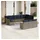 vidaXL Gartensofa-Set 13-tlg. grau Polyrattan