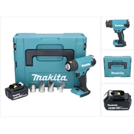 Makita DHG 181 G1J Akku Heißluftgebläse 18 V 150 - 550°C + 1x Akku 6,0 Ah + Makpac - ohne Ladegerät