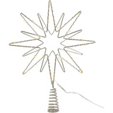 RIFFELMACHER & WEINBERGER Christbaumspitze »Doppelstern, Weihnachtsdeko, Christbaumschmuck«, aus Metall, mit LED Beleuchtung, Höhe ca. 26 cm