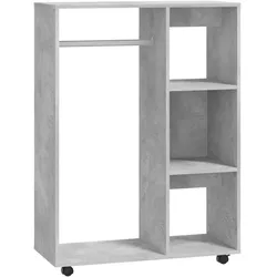 vidaXL Kleiderschrank Betongrau 80x40x110 cm Holzwerkstoff