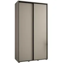 möbel kryspol Schwebetürenschrank Dakota 140 x 235,2 x 45 cm Schwarz