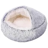 SWZEC HABOZ GoHöhle - Ergonomische Hundehöhle für gelenkschonende Schläfchen (60cm,Grau1)