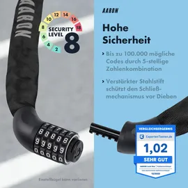 Aaron Lock One Schwarz Kettenschloss
