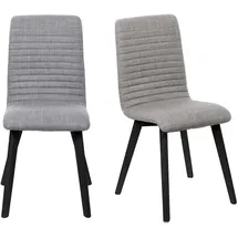 OTTO home Esszimmerstuhl Arosa Polyester grau 2er Set