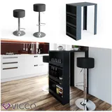 Vicco Bartisch Bar Tresen drei Farben Bartresen Stehtisch Tisch Tisch Bistrotisch inkl. Barhocker