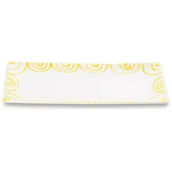 Gmundner Keramik Gelbgeflammt, Platte rechteckig (36x15cm)