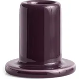 HAY Stabkerzenhalter Tube S Steingut Bordeaux