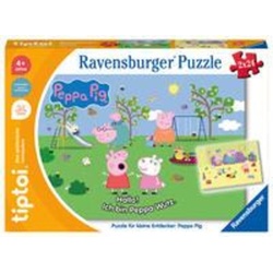 Ravensburger Puzzle Ravensburger tiptoi Puzzle 00163 Puzzle für kleine Entdecker: Peppa..., Puzzleteile
