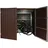MCW WPC-Fahrradgarage Fahrradbox Metall Holzoptik abschließbar 2 Räder 172x213x112cm braun