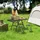 modfu Klapptisch 90 x 40,5 x 58 cm Schwarz