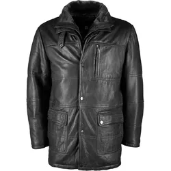 Lederjacke JCC "JCC-09-703", Herren, Gr. 50, schwarz, Obermaterial: 100% Lammleder / Futter: 100% Baumwolle / Ärmelfutter: 100% Polyester, Jacken