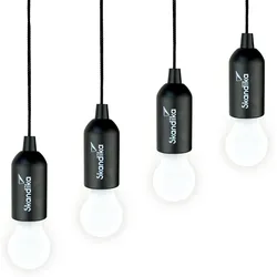 Campinglampe Narvik | 4er Set, LED Lampe, Pull Light, batteriebetrieben EINHEITSGRÖSSE