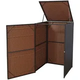 MCW Mülltonnenverkleidung E25 120l Braun 110x65x66cm