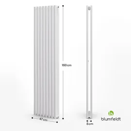 Blumfeldt Flachheizkörper 1600 x 470 mm 1472 W weiß Vertikal