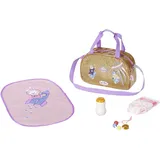 Zapf BABY born Happy Birthday, Wickeltasche im Astronauten Design mit Wickelunterlage, Windel und Puderdose, 831106 Zapf Creation