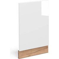 Vicco Geschirrspülerblende Küchenschrank Küchenmöbel Fame-Line Eiche Weiß modern 45