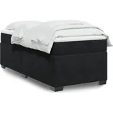 vidaXL Boxspringbett 100 x 200 cm Schwarz