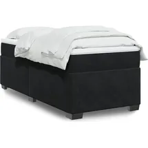 vidaXL Boxspringbett 100 x 200 cm Schwarz