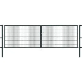 GAH Alberts Zaundoppeltür Flexo 400 x 120 cm anthrazit zum Einbetonieren