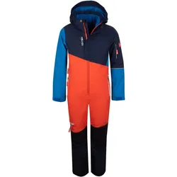 Kinder Schneeanzug Hallingdal Orange/Mittelblau One Size