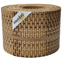 zaunzu Sichtschutz Rattan für Doppelstabmatten UV-beständig Stroh 10x 2,55m