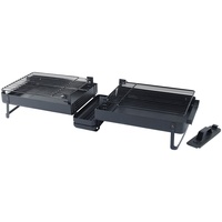 Rosenstein & Söhne Holzkohlegrill aus Gusseisen klappbar