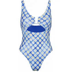 Roxy ARTSY TILE Badeanzug Damen in dazzling blue tile, Größe XL - blau