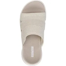 SKECHERS Damen On-The-go Walk Flex Sandal-Elation Slides, Natural Textile, 36 EU