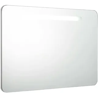 vidaXL Spiegelschrank 80 cm weiß/silber