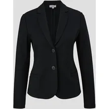 S.Oliver - Jersey-Blazer mit Twillstruktur, Damen, schwarz, 38