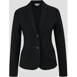 S.Oliver - Jersey-Blazer mit Twillstruktur, Damen, schwarz, 38