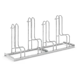 Hochwertiger Fahrradständer Standparker 4054 BR | Sicherer Radständer für Fahrräder mit breite Reifen| einseitig für 4 Fahrräder | Stahl verzinkt
