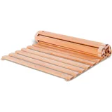 Geborgenschlafen Rolllattenrost - Metallfreier Rollrost 140x200 cm Hergestellt aus nachhaltigem Lindenholz | Lattenrost mit 23 stabile Holzlatten für festen Halt & Geeignet für alle Betten